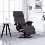 Massage Chair Brown Faux Leather