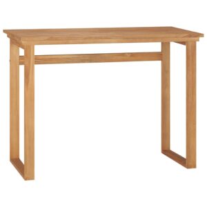 Solid Teak Wood Desk Rustic Charm Home Office Furniture Console Computer Table