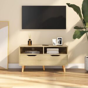 Stylish Sonoma Oak TV Cabinet Engineered Wood with Ample Storage Space