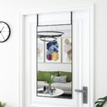 Black Door Mirror 50x100 cm - Glass and Aluminium - Adjustable  Easy Install  Space Saving