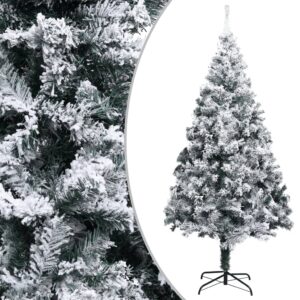 Artificial Christmas Tree with Flocked Snow Green 400cm PVC