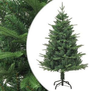 Artificial Christmas Tree Green 120 cm PVC PE Lifelike Adjustable Branches with Steel Stand