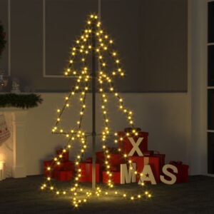 LED Christmas Cone Tree Warm White Lights Indoor Outdoor Decor 78x120 cm