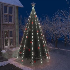 Indoor Outdoor LED Tree Lights  500 Cold White LEDs  500cm  8 Effects  Water-Resistant