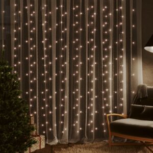 LED Curtain Fairy Lights Warm White  Energy-Saving  Eight Lighting Modes  Indoor and Outdoor Use