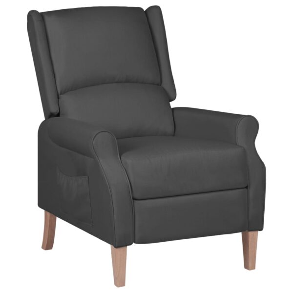 Reclining Chair Dark Grey Fabric