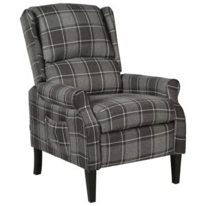 Reclining Chair Grey Fabric