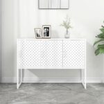 Sideboard White 105x35x75 cm Steel