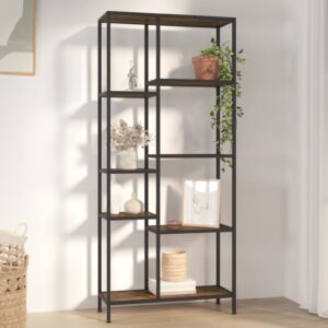 High-Quality Steel and Engineered Wood Book Shelf for Home and Office Use