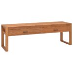 Solid Teak Wood TV Cabinet with Storage Space  Easy to Clean  Weather Resistant  Unique Design