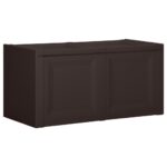 Large Brown Cushion Box - Lightweight  Easy Clean  Ample Storage Space  Decorative Furniture