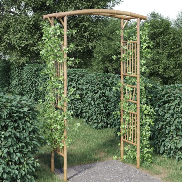 Premium Bamboo Rose Arch  Weather-Resistant  Ideal for Garden  Patio  Terrace  Farmhouse   DIY Decor Friendly