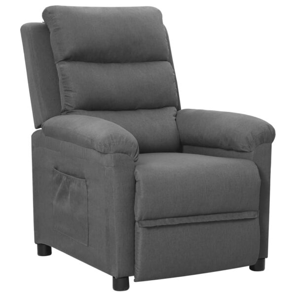 Recliner Chair Light Grey Fabric