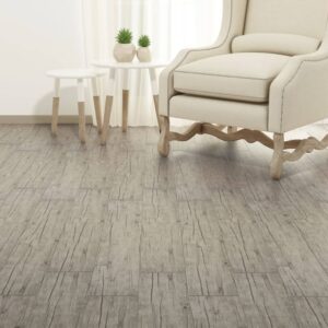 Self-Adhesive PVC Flooring Planks Oak Washed  Mildew Resistant  Waterproof  Easy Install