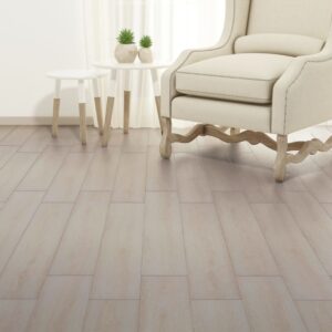 Classic White Oak PVC Flooring Planks Self-Adhesive Waterproof Mildew Resistant