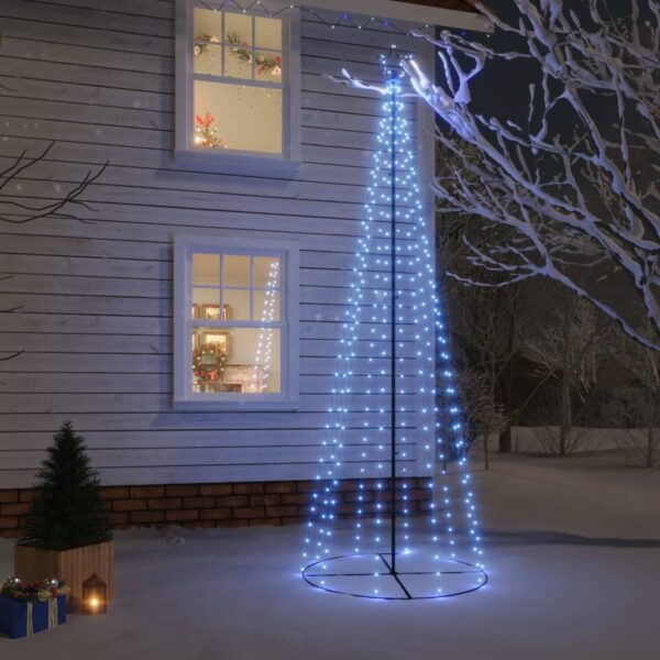 Blue LED Christmas Cone Tree 310 Lights 100x300 cm Indoor Outdoor Decoration