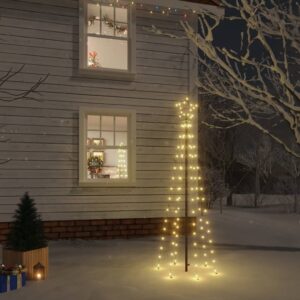 LED Christmas Tree with Spike  Warm White Lights  180cm Tall  8 Lighting Effects