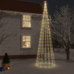 Christmas Tree with Spike Colourful 1134 LEDs 800 cm