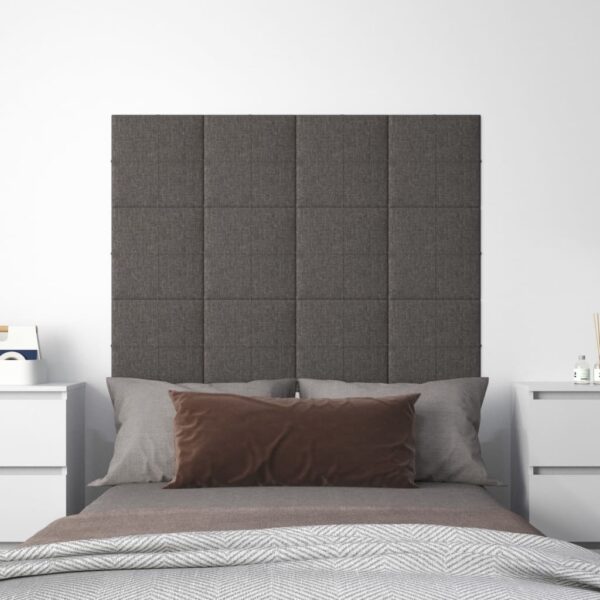 Dark Grey Fabric Wall Panels Set of 12 - Acoustic Insulation  Noise Reduction  DIY Design  Durable Material  Ideal for Bedroom  Living Room  Study Room