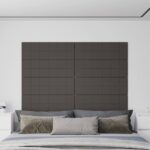 Dark Grey Fabric Wall Panels Set of 12  Acoustic Insulation  DIY Design  Ideal for Home Decor