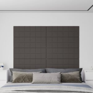 Dark Grey Fabric Wall Panels Set of 12  Acoustic Insulation  DIY Design  Ideal for Home Decor