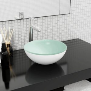 Basin Tempered Glass 30x12 cm White