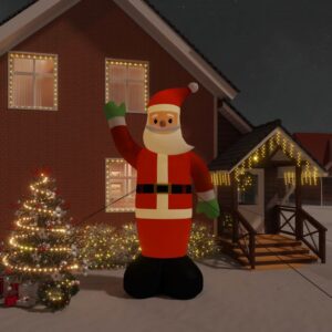 Inflatable LED-Lit Santa Claus Outdoor Christmas Decoration Weather-Resistant