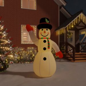 Christmas Inflatable Snowman Outdoor Decoration with Built-in LED Lights