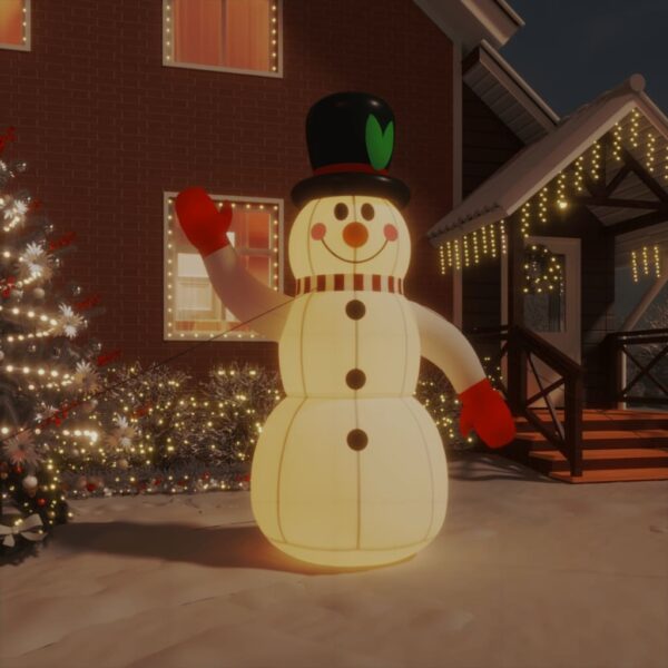 Christmas Inflatable Snowman Outdoor Decoration with Built-in LED Lights