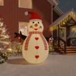 Christmas Inflatable Snowman Outdoor Decoration with LED Lights Weather-Resistant