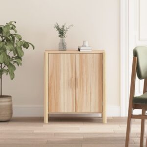 Chic Engineered Wood Sideboard Storage Cabinet with Solid Pine Legs and Ample Space