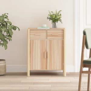 Chic Engineered Wood Sideboard Storage Cabinet with Solid Pine Legs and Ample Space