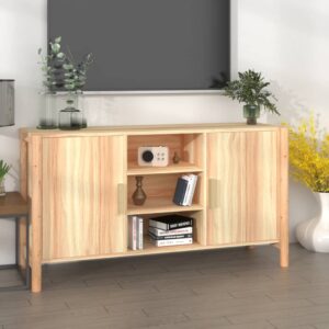 Chic Engineered Wood Sideboard Storage Cabinet with Solid Pine Legs and Ample Space