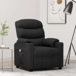 Massage Chair Black Fabric