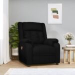 Massage Chair Black Faux Leather