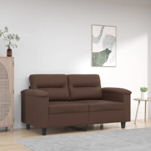 2-Seater Sofa Brown 120 cm Faux Leather