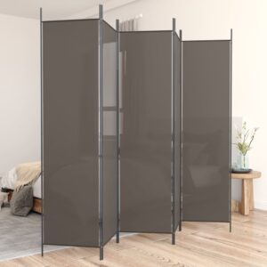 Fabric Room Divider Privacy Screen Foldable Partition Wall Anthracite Home Decor