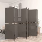 Fabric Room Divider Privacy Screen Foldable Partition Wall Anthracite Home Decor