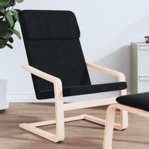 Relaxing Chair Black Fabric