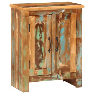 Vintage  Solid Reclaimed Wood Sideboard Storage Cabinet with Doors