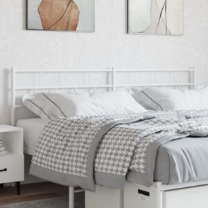 Metal Headboard White 183 cm