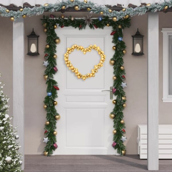 Shatterproof Gold Christmas Garland Festive Holiday Decor Polystyrene 175cm