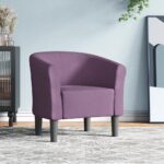 Tub Chair Purple Fabric