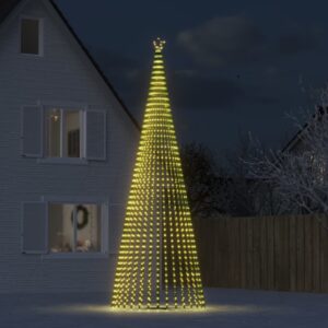 Warm White LED Christmas Tree Cone Light Outdoor Indoor Festive Atmosphere Decor