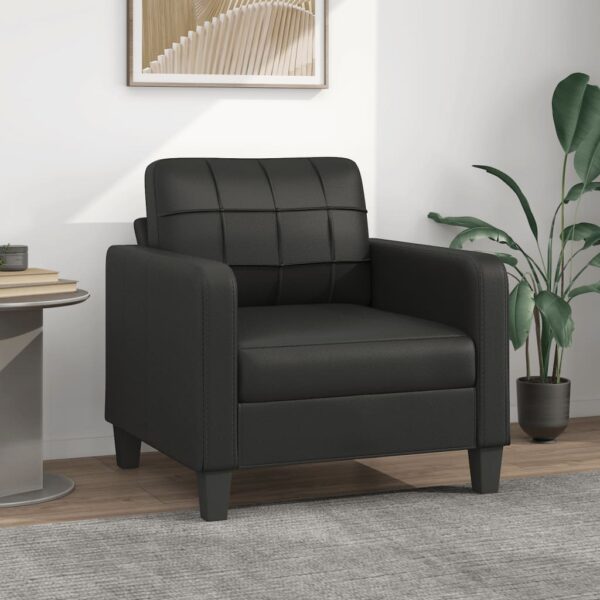 Sofa Chair Black 60 cm Faux Leather