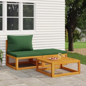 Acacia Wood Garden Lounge Set Outdoor Patio Furniture with Cushions