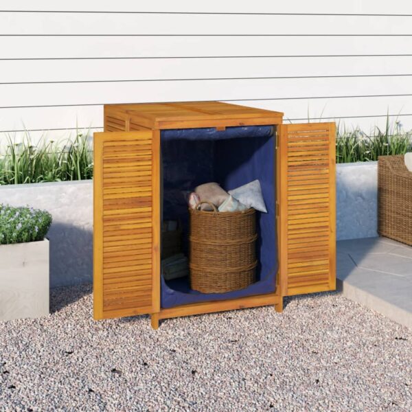 Acacia Wooden Garden Storage Box Outdoor Cushion Blanket Organizer Waterproof