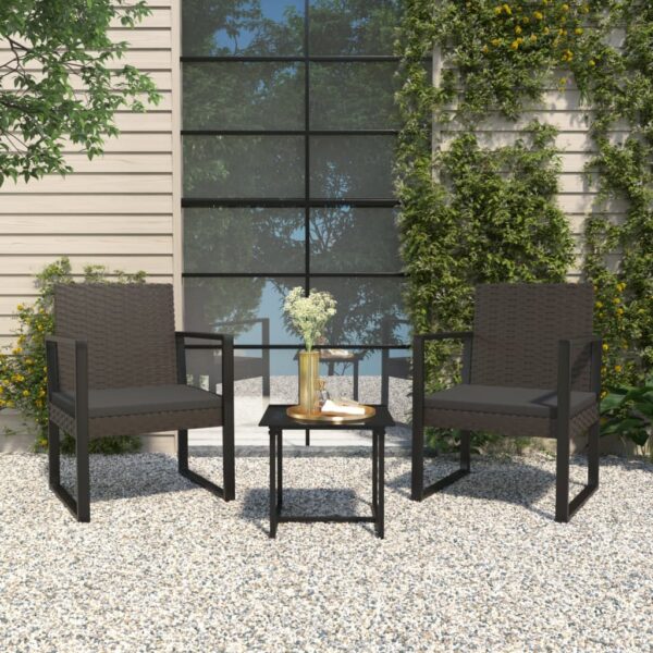 Outdoor Patio Chair Comfortable Cushioned Black Wicker Rattan Garden Furniture