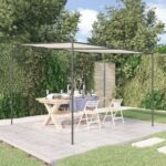 Gazebo White 3x3 m 180 g/m² Fabric and Steel