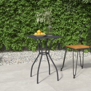 Outdoor Garden Patio Table Steel Mesh Design Anthracite Elegant Sturdy Weatherproof